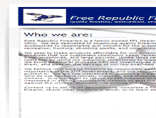 Tablet Screenshot of freerepublicfirearms.com